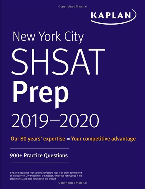 New York City SHSAT Prep 2022 & 2023 by Kaplan Test Prep .